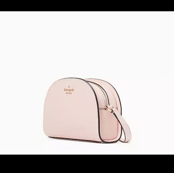 Kate Spade Perry Saffiano Leather  Dome Crossbody Bag, Chalk Pink - Picture 2 of 5